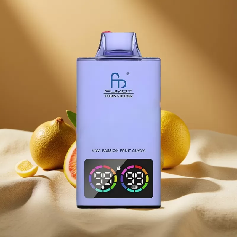 Fumot Tornado 35K Dual Mesh RGB Disposable Vape Kiwi Passion Fruit Guava