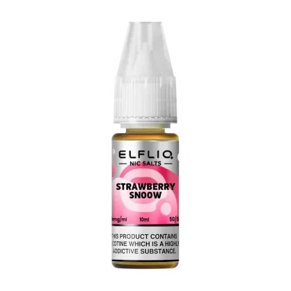 Strawberry Snoow Elfliq Nic Salt by Elfbar - 10ml - Vape Product, Vape Product