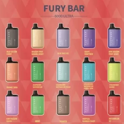 Fury Bar Ultra 6000 by Yoxy Vape – Disposable Vape – All Flavors