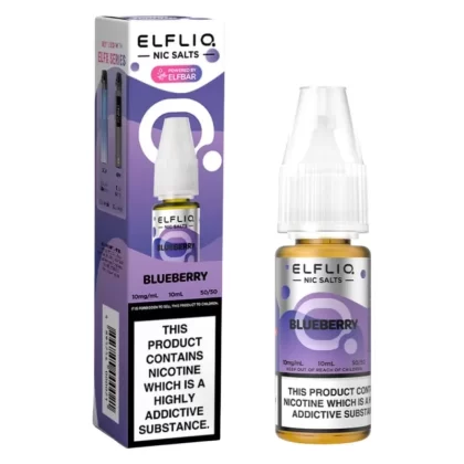 Blueberry Nic Salt E-Liquid by Elf Bar Elfliq (10ml) - 5mg