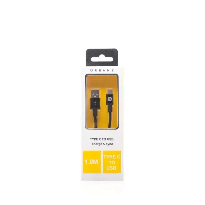 Type C USB to USB Cable 1M – Black