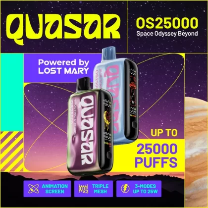 QUASAR OS25000 Powered By LOST MARY Disposable Device – 25000 Puffs - Shooting Starsicle (Cosmic Edition)