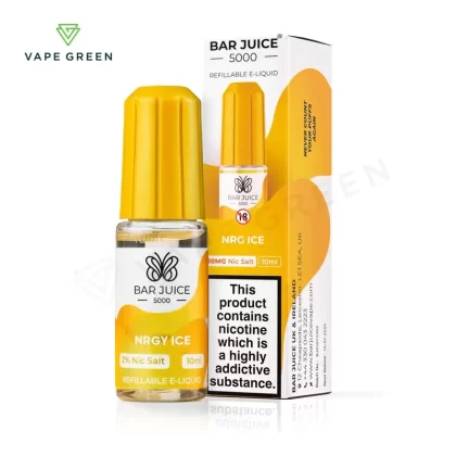 NRG Ice Nic Salt E-Liquid by Bar Juice 5000 - Eliquidsupply