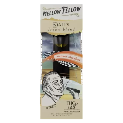 Mellow Fellow Dali’s Dream Blend 2ml Disposable Vape Sunset Sherbet - Vape Store