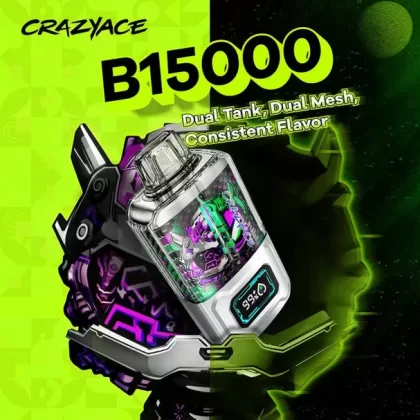 CRAZYACE B15000 Dual Tank 2 x 8ml - Blueberry Raspberry Ice