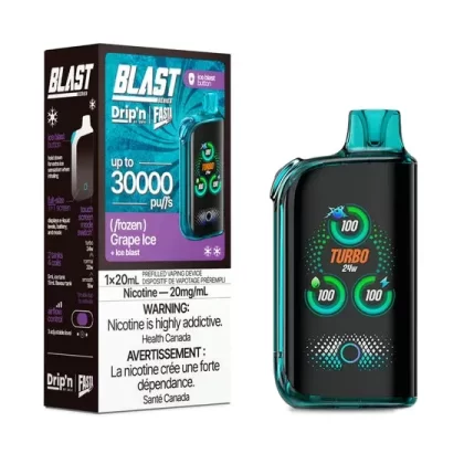 Drip’n by Envi x Fasta Blast 30K Disposable – Grape Ice