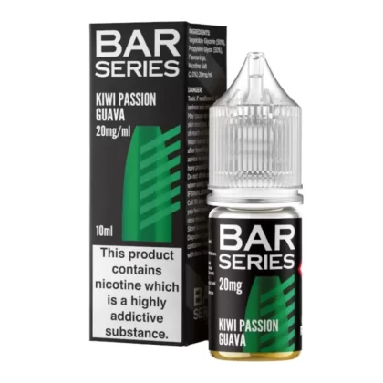 Kiwi Passion Guava Nic Salt E-Liquid by Bar Series (10ml) - 10mg