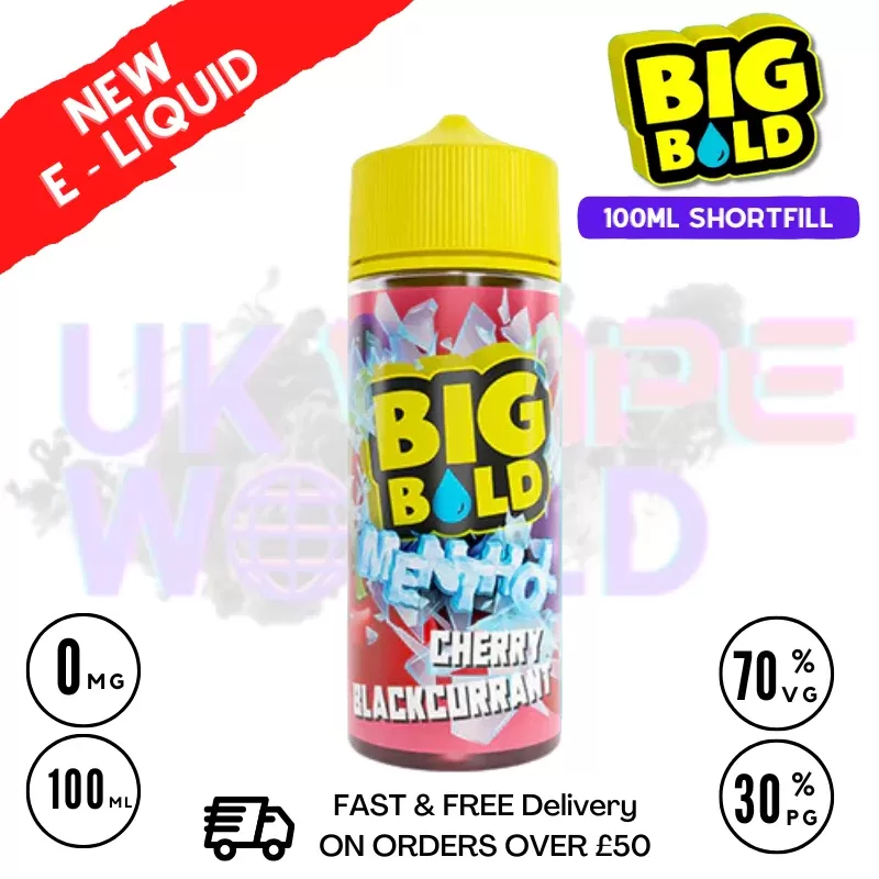 Cherry & Blackcurrant Big Bold Vape Juice 100ml | £9.50 + Nicshots