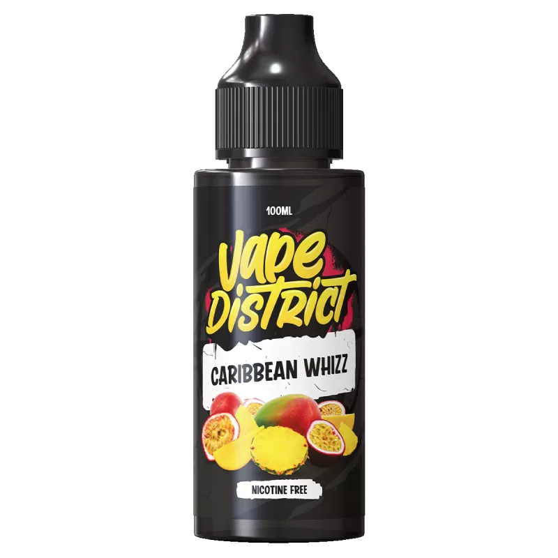 Caribbean Whizz by Vape District 100ml - ICE NIC SHOTS (+£1.99)