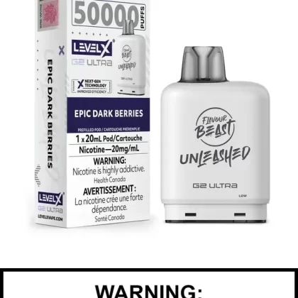 Epic Dark Berries Flavour Beast Unleashed Level X Ultra Pods