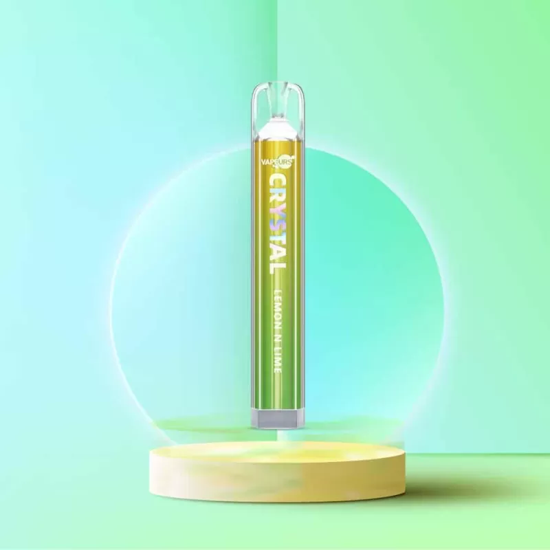 VAPEURS Crystal – Lemon and Lime - 550 mAh / Glycerin / Nikotinsalz / Propylenglykol / Aromastoffe / 20mg/ml / Lemon and Lime