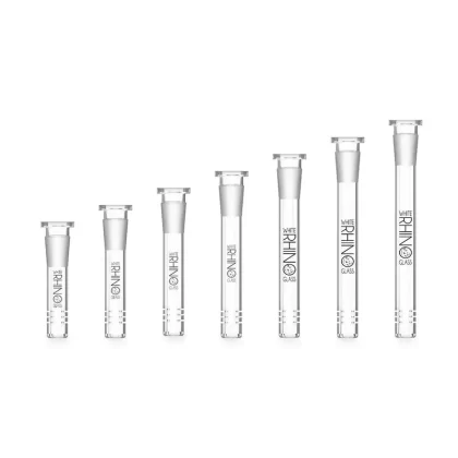 White Rhino Glass Downstems - 3-Inch, 3.5 INCH