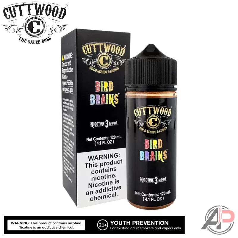 Cuttwood Bird Brains E-Liquid 120mL - Vape Product, Vape Product (8D1E09)