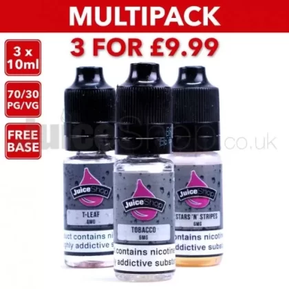 *Juice Shop TPD TOBACCO Multipack (3x10ml)