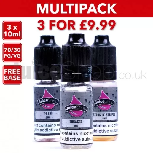 *Juice Shop TPD TOBACCO Multipack (3x10ml)