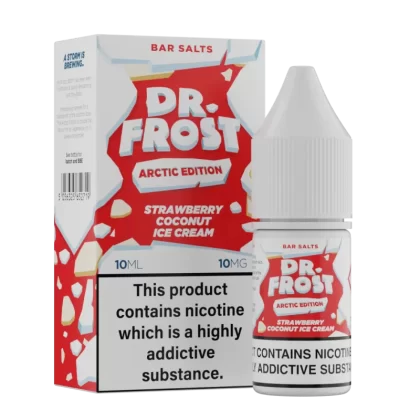 Dr Frost Arctic Edition Strawberry Coconut Ice Cream Nic Salt E-Liquid - 10 Pack - 20mg