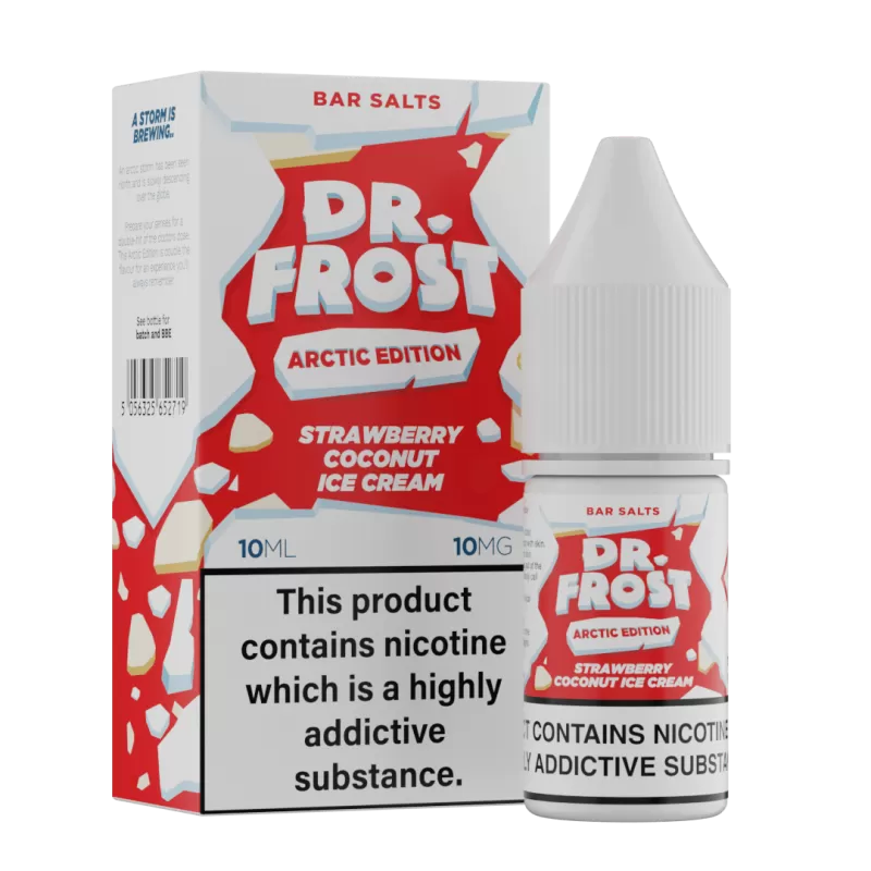 Dr Frost Arctic Edition Strawberry Coconut Ice Cream Nic Salt E-Liquid - 10 Pack - 20mg