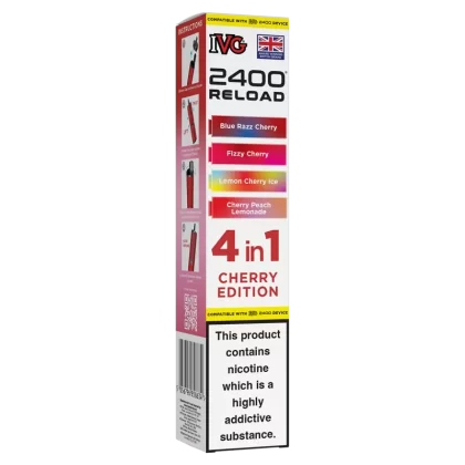 Cherry Edition IVG 2400 Refill Pods - 20mg - Vape Product (23F513)