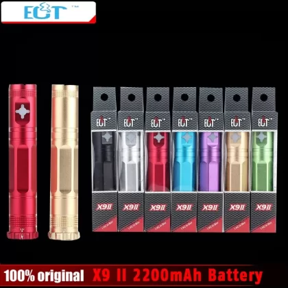 2015 New X9 II 2200mah Battery Electronic Cigarette Voltage Variable Battery 3.3V-4.8V X9 Upgraded for 510 eGo Atomizer E Cigs
