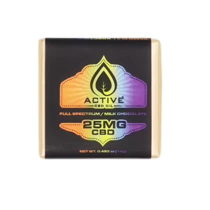Active CBD Oil CBD Milk Chocolate Square 3-pack