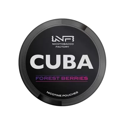 CUBA Black Nicotine Pouches Forest Berries - Strength#43mg
