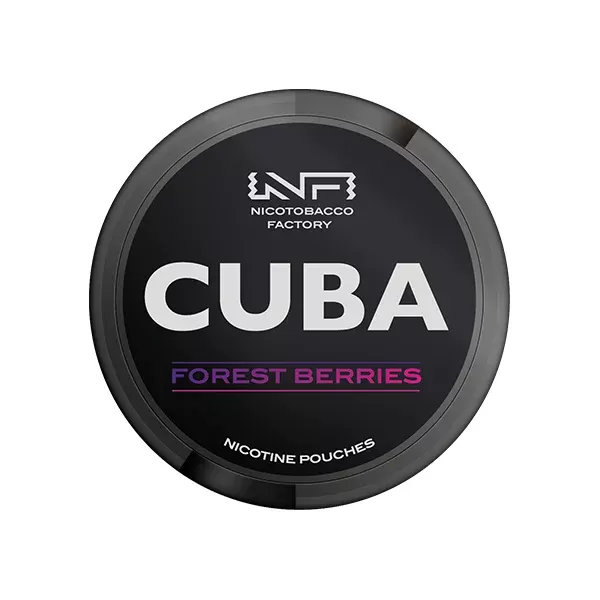 CUBA Black Nicotine Pouches Forest Berries - Strength#43mg