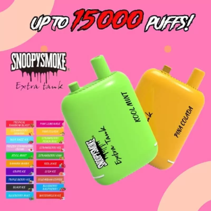 Snoopy Smoke Extra Tank 2 x 18ml 15000 - Grape Ice - Vapeciga - Image 3
