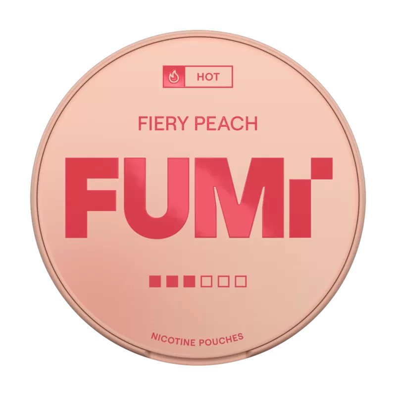 Fiery Peach FUMI Nicotine Pouches - 8mg - Vape Product (E73666)