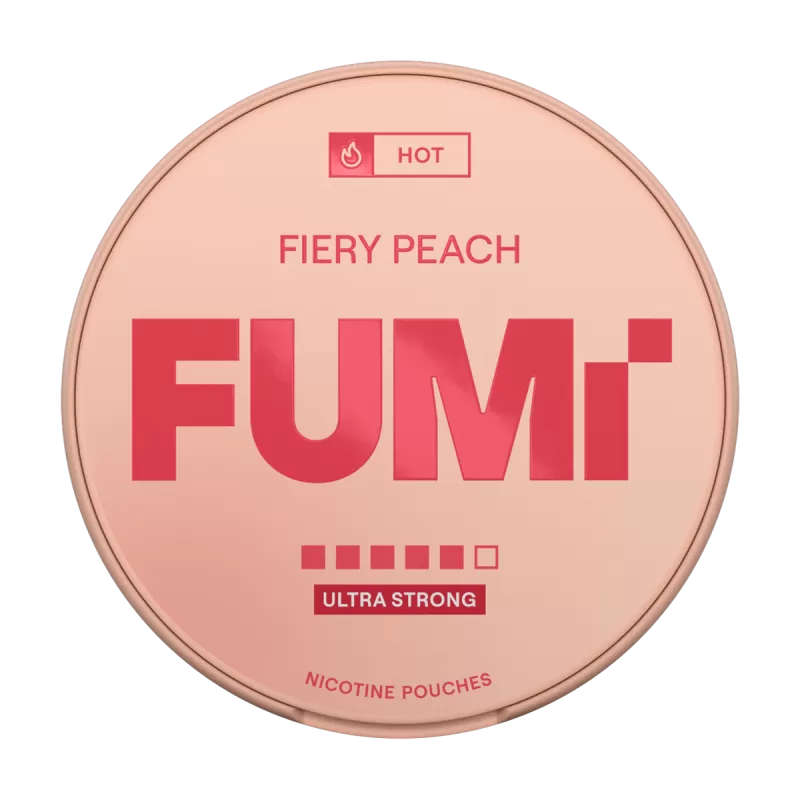 Fiery Peach FUMI Nicotine Pouches - 8mg - Vape Product (E73666) - Image 2