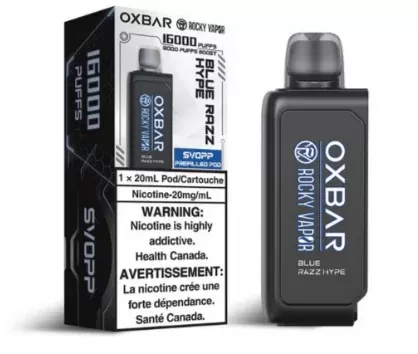 ROCKY VAPOR OXBAR SVOPP DISPOSABLE POD - FLAVOUR#BLUE RAZZ HYPE>CHERRY LIME CLASSIC>GRAPE FT>ROUTE>SKIT>SOUR RASPBERRY>SUPER SOUR