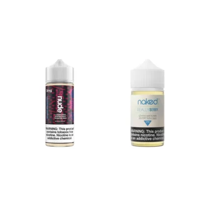 Naked 100 Really Berry + Nude BRS 2 Bottle Bundle - 180mL (60mL + 120mL); Vape Product, Vape Product