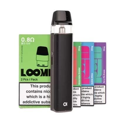 Aspire Loomix Pod Kit Bundle - Gun Metal / 0.8ohm