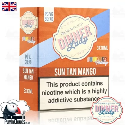 Dinner Lady Sun Tan Mango E-Liquid (3 Pack)