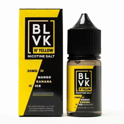 Mango Banana Ice by BLVK N’ Yellow Salt E-Liquid - Vape Product, Vape Product