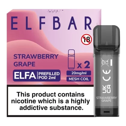 STRAWBERRY GRAPE ELF BAR ELFA PREFILLED POD - Eliquidsupply