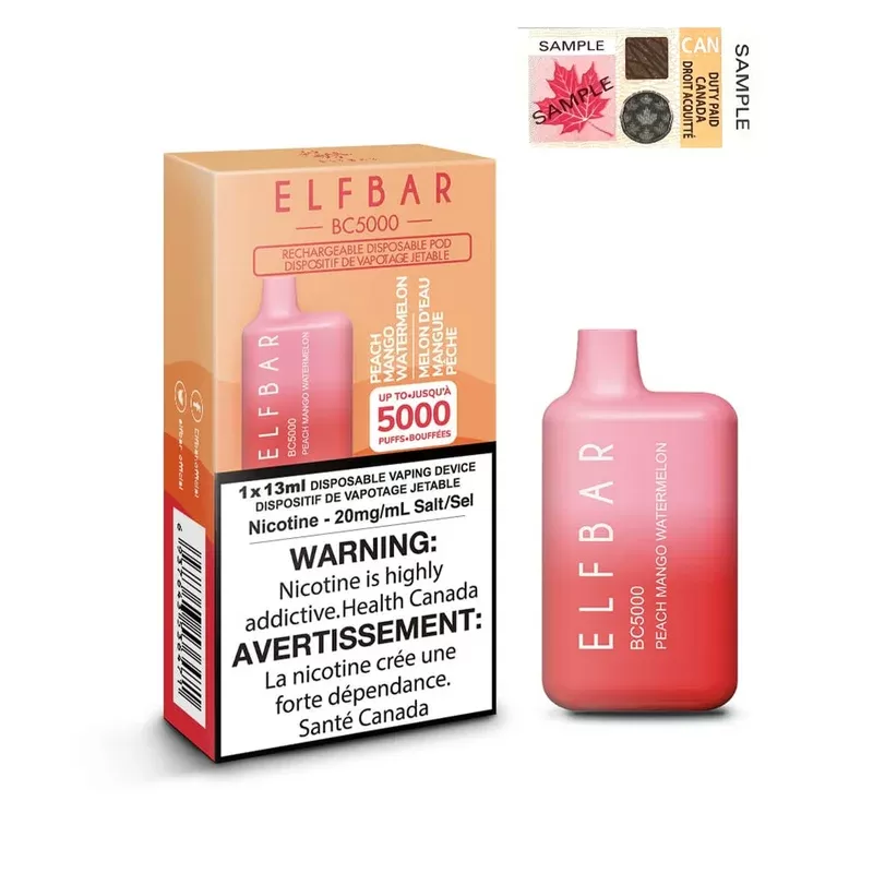 ELF BAR 5000 – PEACH MANGO WATERMELON