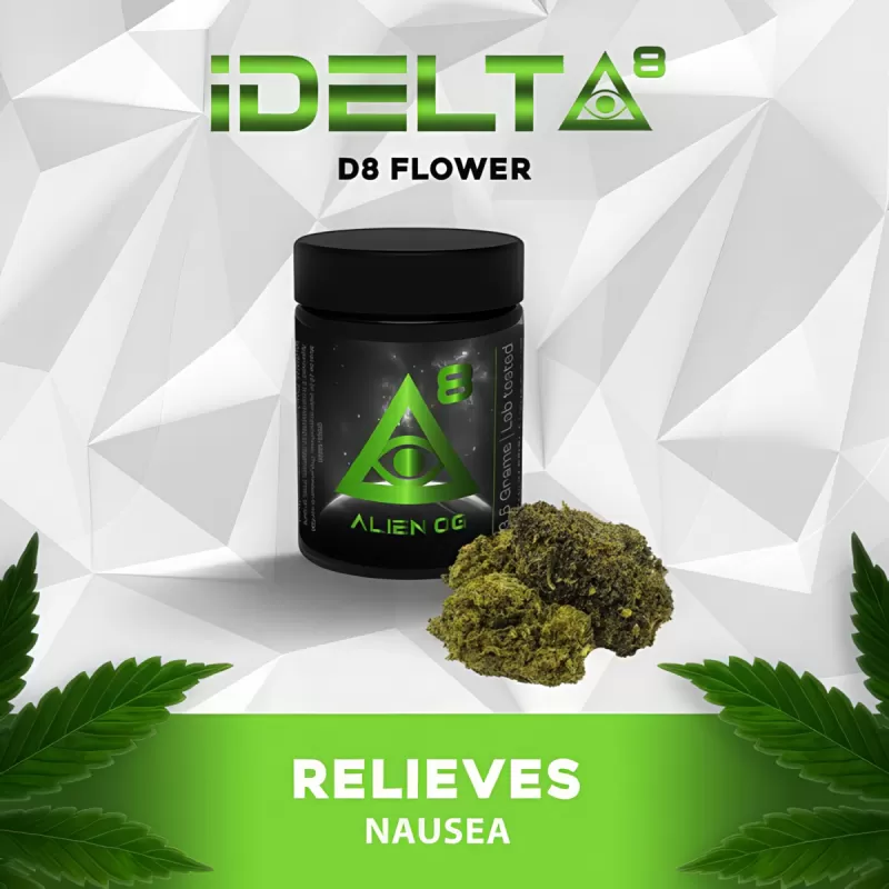 iDelta8 Flower Alien OG – 3.5g or 7g - Image 2