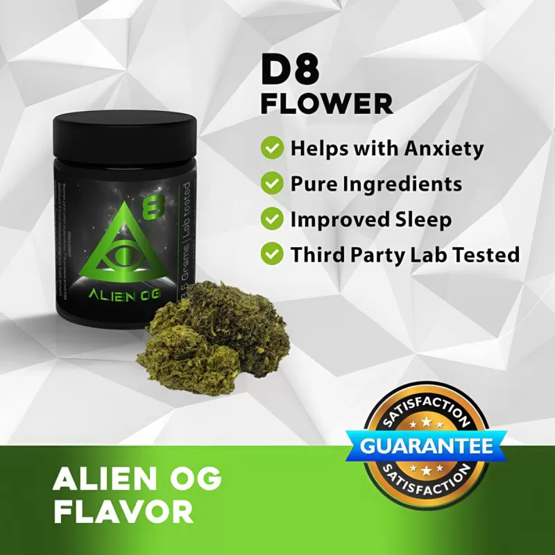 iDelta8 Flower Alien OG – 3.5g or 7g - Image 3