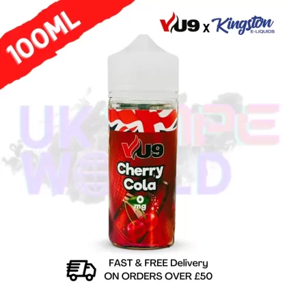 Cherry Cola Shortfill Juice 100ML Eliquid – VU9 x Kingston