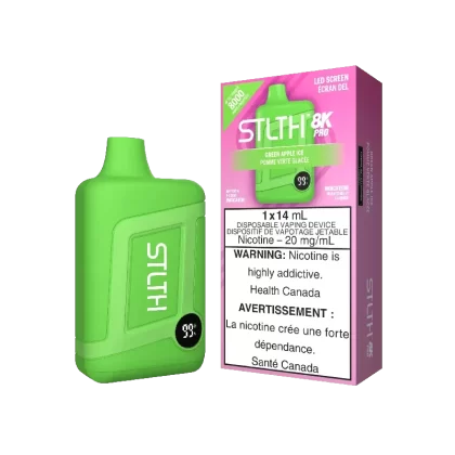 STLTH 8K PRO – GREEN APPLE ICE - Ecigdepot