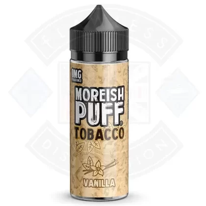 Moreish Puff Tobacco Vanilla 0mg 100ml Shortfill E-liquid - Eliquidsupply