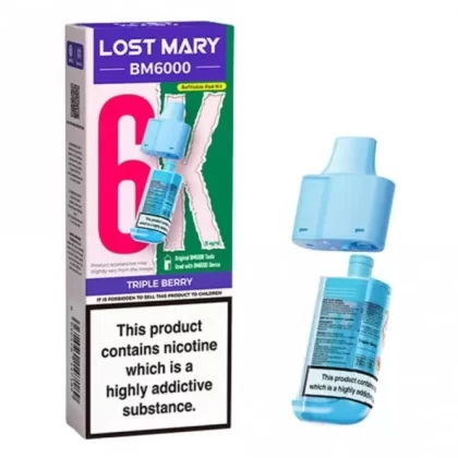 Lost Mary Triple Berry BM6000 Nic Salt E Liquid Pods