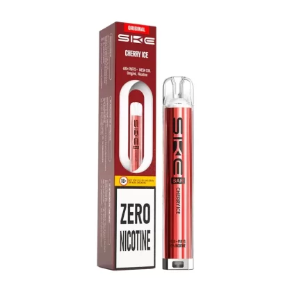 SKE Bar 600 Zero Nicotine Prefilled Pod Kit Cherry Ice - Strength#20mg