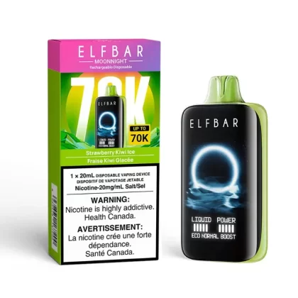 Elf Bar MoonNight Disposable Vape – 70K Puffs – Strawberry Kiwi Ice