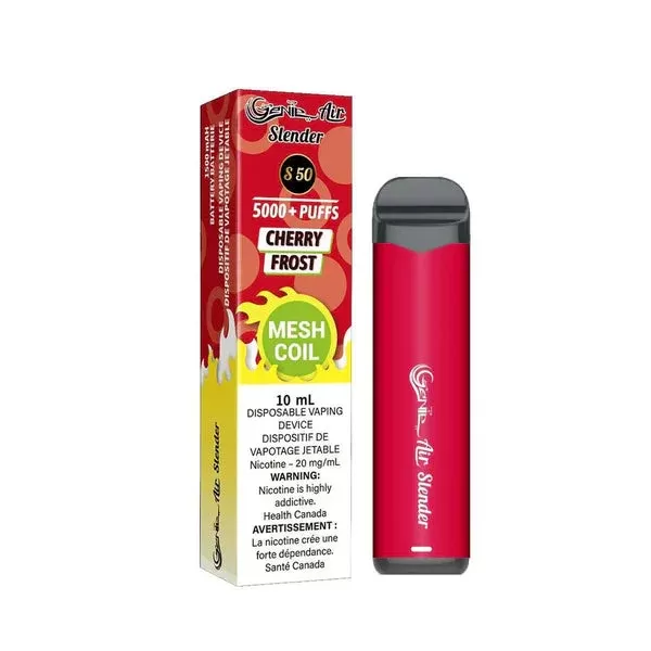 Genie Air Slender Disposable Vape – 5000 Puffs – All Flavours - Banana Mint, Blue Razz Lemon