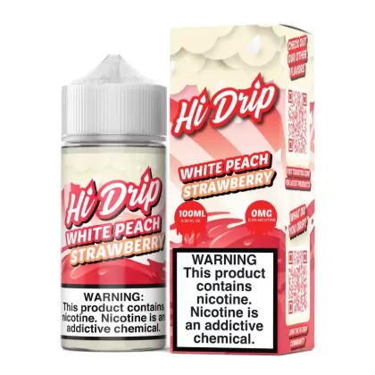 Hi-Drip White Peach Strawberry 100ml Vape Juice - Vape Product, Vape Product (1B03E1)