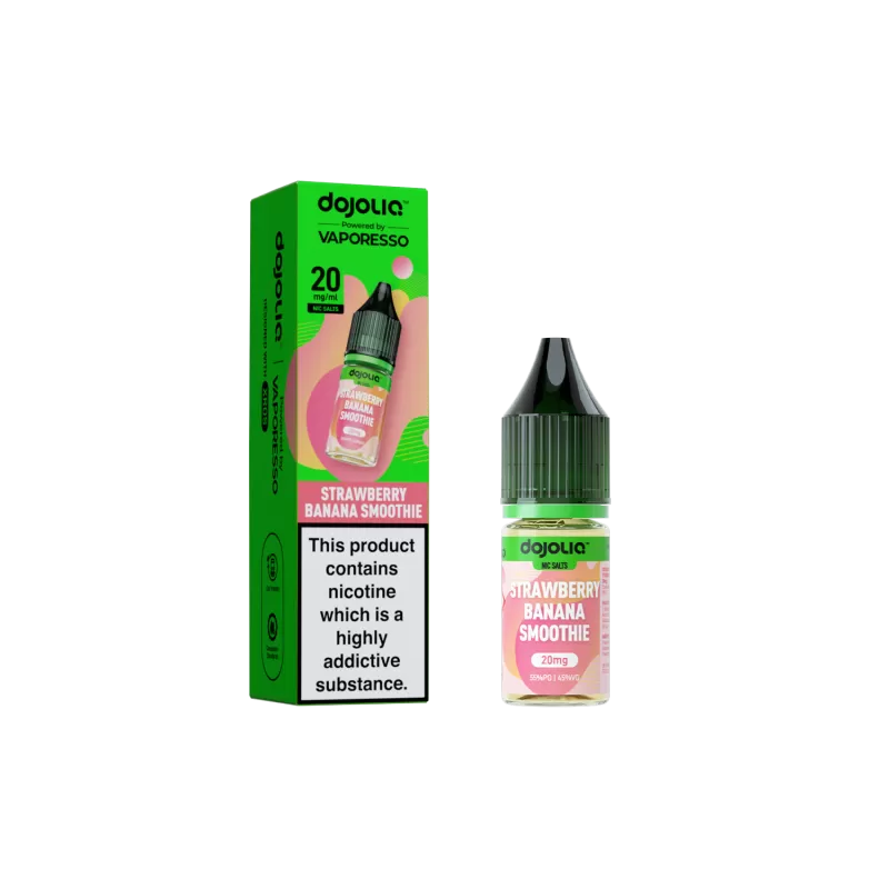 DojoLiq Strawberry Banana Smoothie 10ml Nic Salt E-Liquid by Vaporesso - 10mg - Image 2