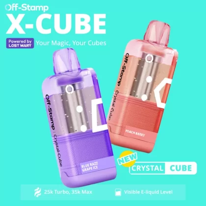 Made in Indonesia | Off-Stamp X-CUBE "Crystal Cube" 35K Disposable POD – 35,000 Puffs - Maui Punch