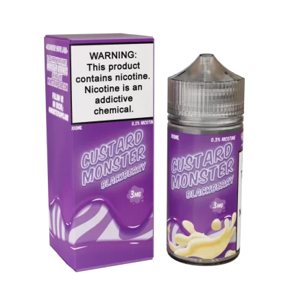 Custard Monster - Blackberry - 100ML E-Liquid - 0MG