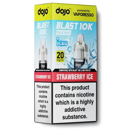 Strawberry Ice Pod & Refill by Dojo Blast 10k - Ecigarettedirect Co
